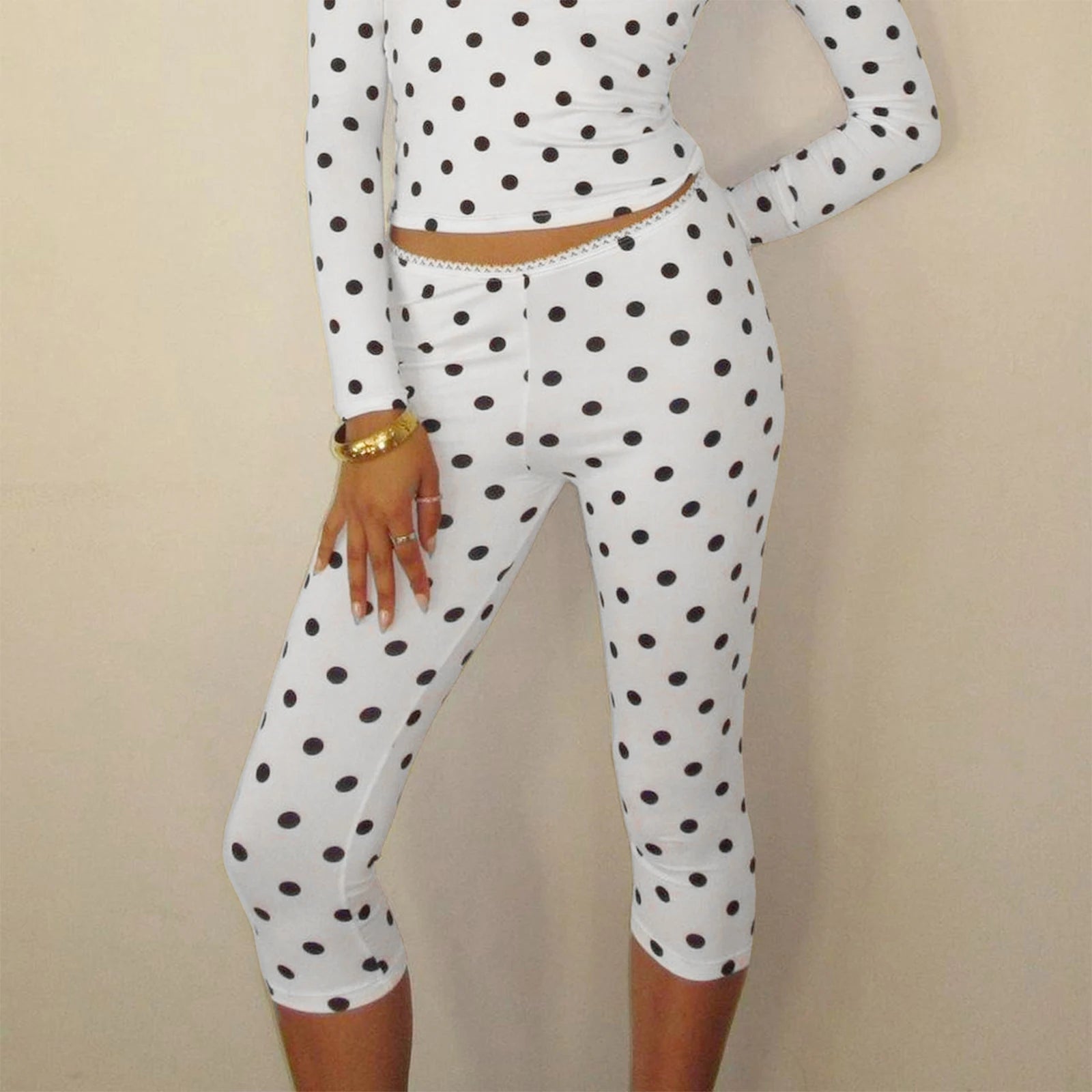 Floral Print High Waist Cropped Leggings with Ruffle Hem for Women Stretchy  Fit Capris Pants for Summer Style