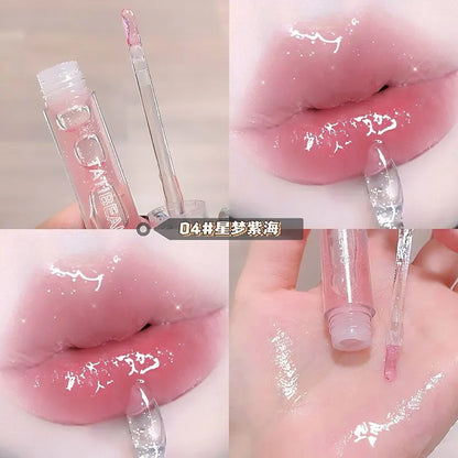 Uuny Transparent Moisturizing Lip Oil - Water Gloss Finish