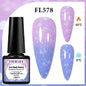 Blushimmer Four Lily 7ml thermal nail gel polish set with three color-changing semi-permanent UV/LED gel bottles for manicure design