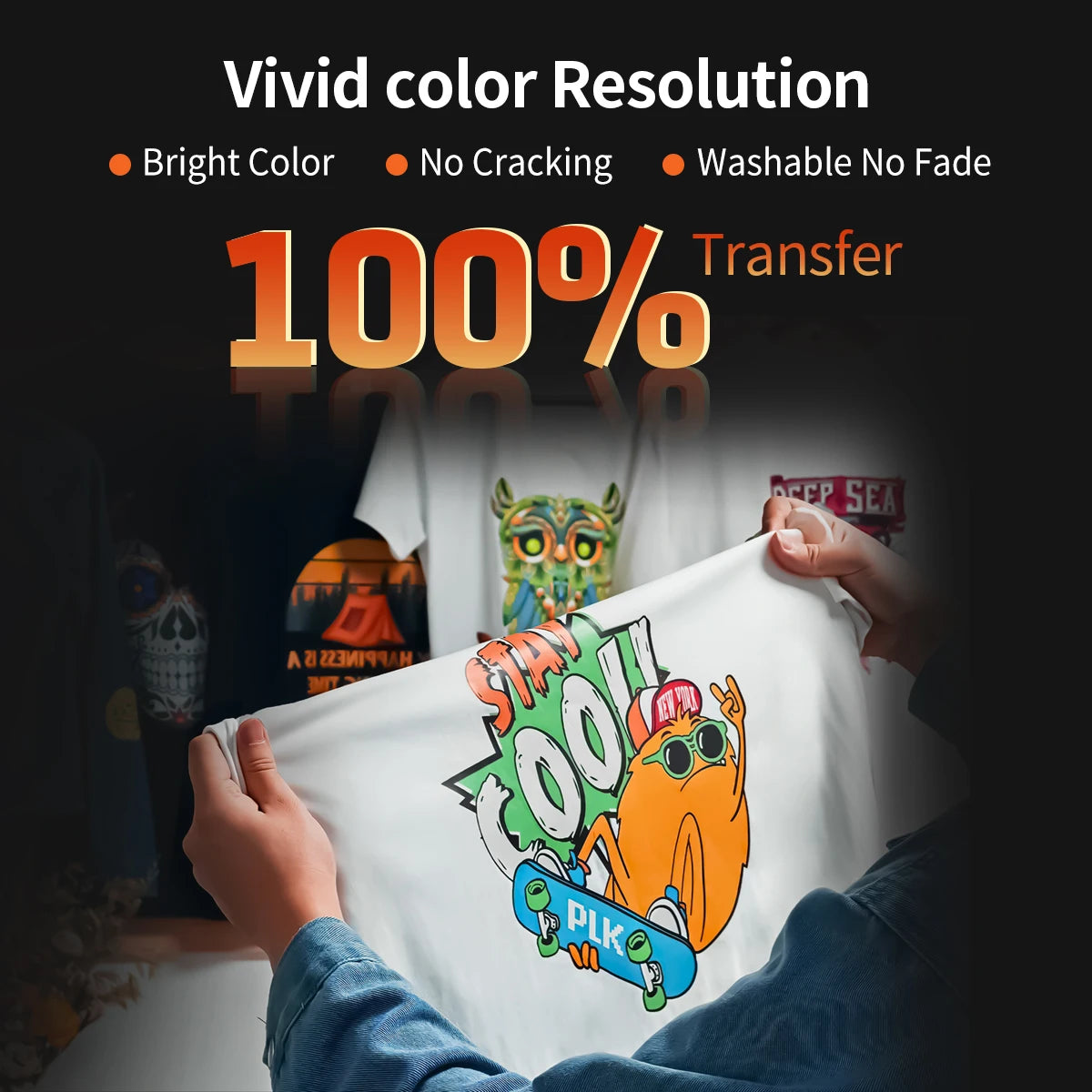 Colorsun A3 DTF Printer For Epson R1390 Impresora A3 DTF Direct to Film Printer Machine For T-Shirt Hoodies Bags A3 DTF