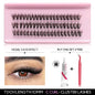 Blushimmer GROINNEYA lash clusters kit with wispy eyelash clusters, lash bond, and seal for DIY eyelash extensions at home.