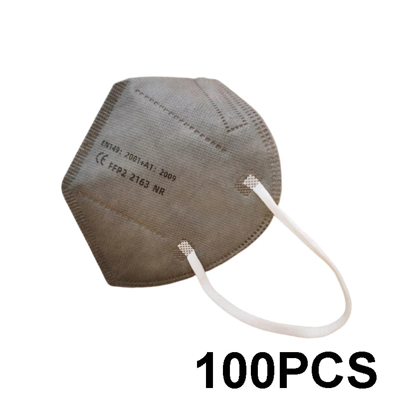 100pcs Kids FFP2 Masks CE Approved Child KN95 mascarillas fpp2 5layer Security Protection Mask Kids Face masque Color ffp2 NR