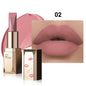 Blushimmer matte velvet lipstick in a smooth, high-pigment shade with long-lasting, stain-resistant, non-drying formula.
