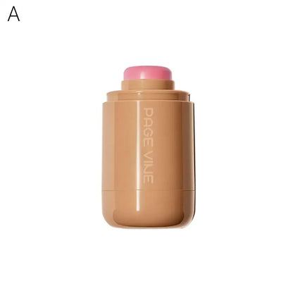 Blushimmer PAGE VINE Pocket Blush Stick in natural rouge, showcasing a creamy, easy-to-apply blush and lipstick for cheeks and lips