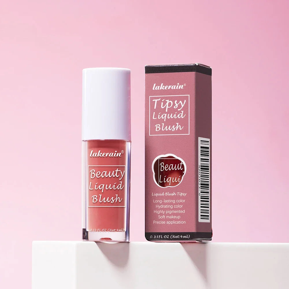 Blushimmer liquid velvet matte blush in orange peach, creamy cheek tint with waterproof, natural finish, 4ml.