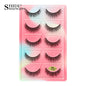 3/5 Pairs Hot Sale Natural Long 3D Mink Lashes Soft Short Faux Cils Handmade Fake Lashes Makeup Tool Eyelash Extension maquiagem