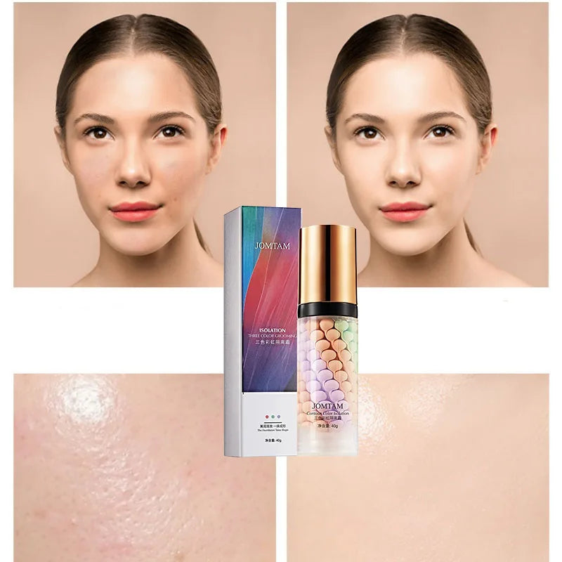 Blushimmer three-color repair and isolation cream protective primer, moisturizing makeup base in 40g jar