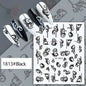Black and white Blushimmer nail art stickers featuring sexy woman and girl designs for press-on nails and nail decoration.