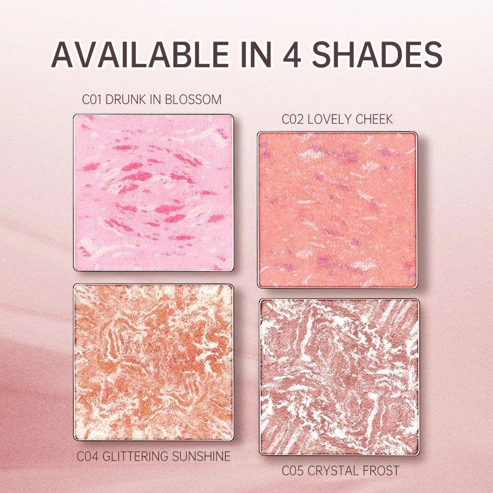 Blushimmer CATKIN Eternal Love 10g rosy cranes baked blush powder with silky smooth texture and natural red tint, Chinese style makeup.