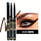 3Pcs Waterproof & Sweat-Proof Black Eyeliner Pencil Combined Lasting Smudge-Proof Bold Eye Makeup Easy Glide Formula for Perfe
