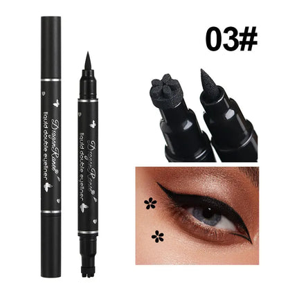 Blushimmer Dragon Ranee double head star seal waterproof eyeliner with plum embellishments and precise eye tail design