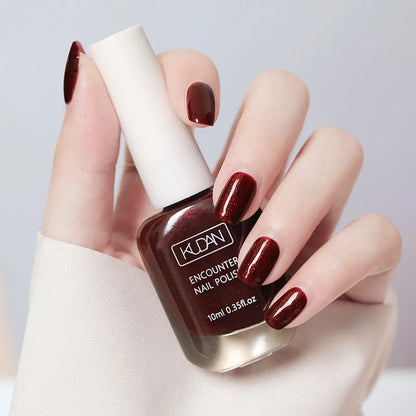 Blushimmer 10ml water-based nail polish bottle in various colors, quick-dry, tearable semi-permanent varnish for DIY manicures
