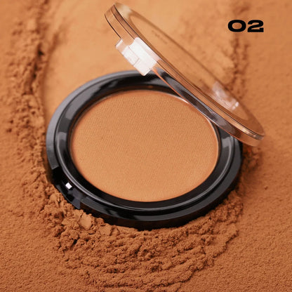 Blushimmer Professional Matte Contour Powder Palette with bronzer and highlighter for 3D face shaping and long-lasting makeup.