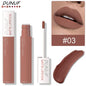 Blushimmer non-stick liquid lipstick in dark purple with matte velvet finish, waterproof, long-lasting, and resistant to fading.