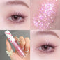 Blushimmer liquid eyeshadow highlighter with waterproof, ultra-shiny, long-lasting glitter finish for vibrant, monochrome eye looks.