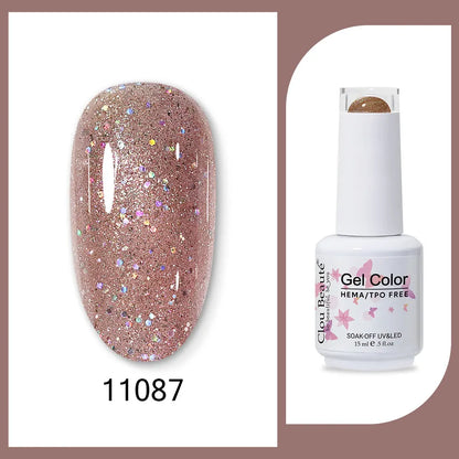 Clou Beaute semi-permanent gel nail polish base and top coat in red, black, white, green, and neon colors with velvet finish by Blushimmer