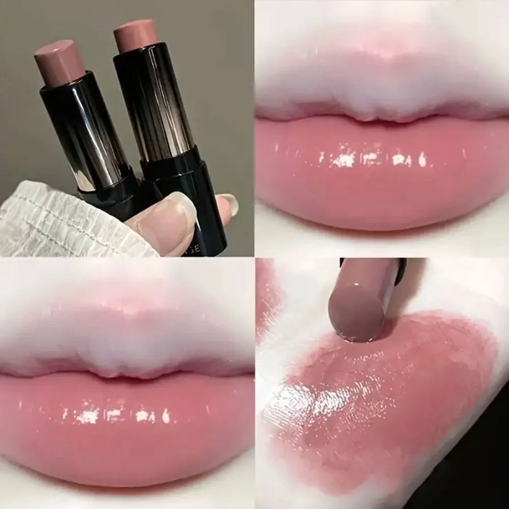 Glossy Mirror Lipstick in Red Brown shade by Blushimmer, moisturizing, waterproof, long-lasting for holiday and party makeup.