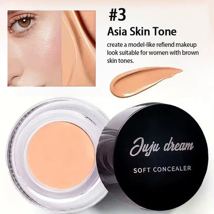 Blushimmer full coverage waterproof concealer in a natural matte finish, hiding tattoos, scars, and blemishes on all skin tones.