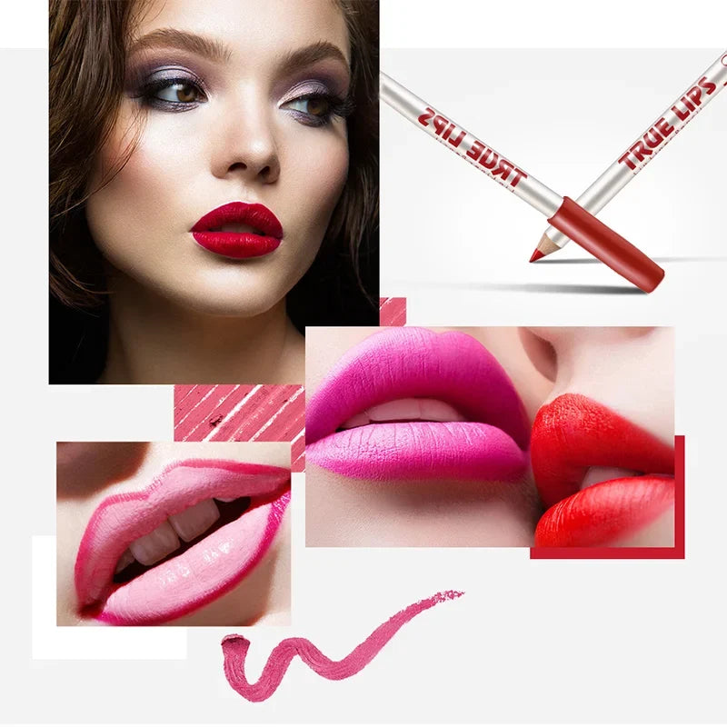 Blushimmer 12-piece lipstick set with lip liner and matte gloss, featuring long-lasting shades for women’s beauty and Valentine's Day gifts.