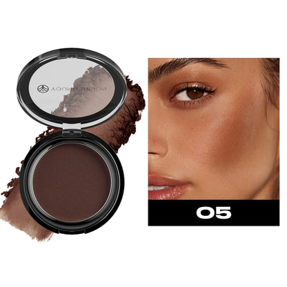 Blushimmer Silky Matte Bronzer and contour powder palette for face shaping, nose shadow, and long-lasting 3D makeup contouring.