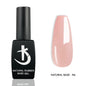Blushimmer Milky White Rubber Base Gel Polish in nude pink for gel nails, UV/LED semi-permanent enamel, natural color finish