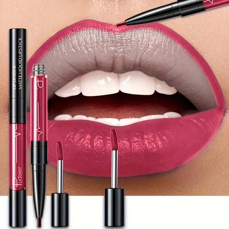 Blushimmer waterproof long-lasting lip liner pencil with high pigment, smooth matte finish, sweatproof and non-fading lip contour makeup