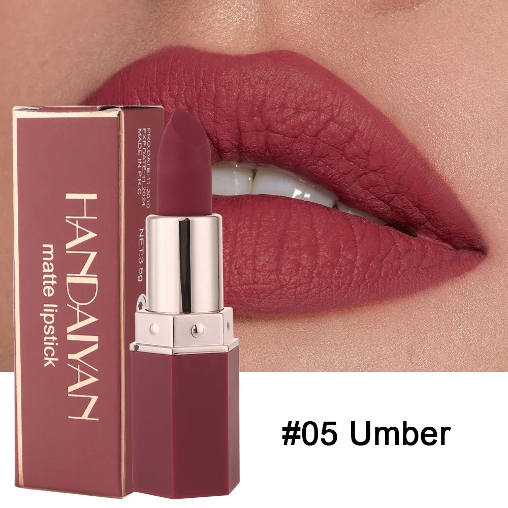Blushimmer 6-color matte lipstick set with long-lasting, waterproof, smudge-proof velvet finish in smooth, non-fading shades.