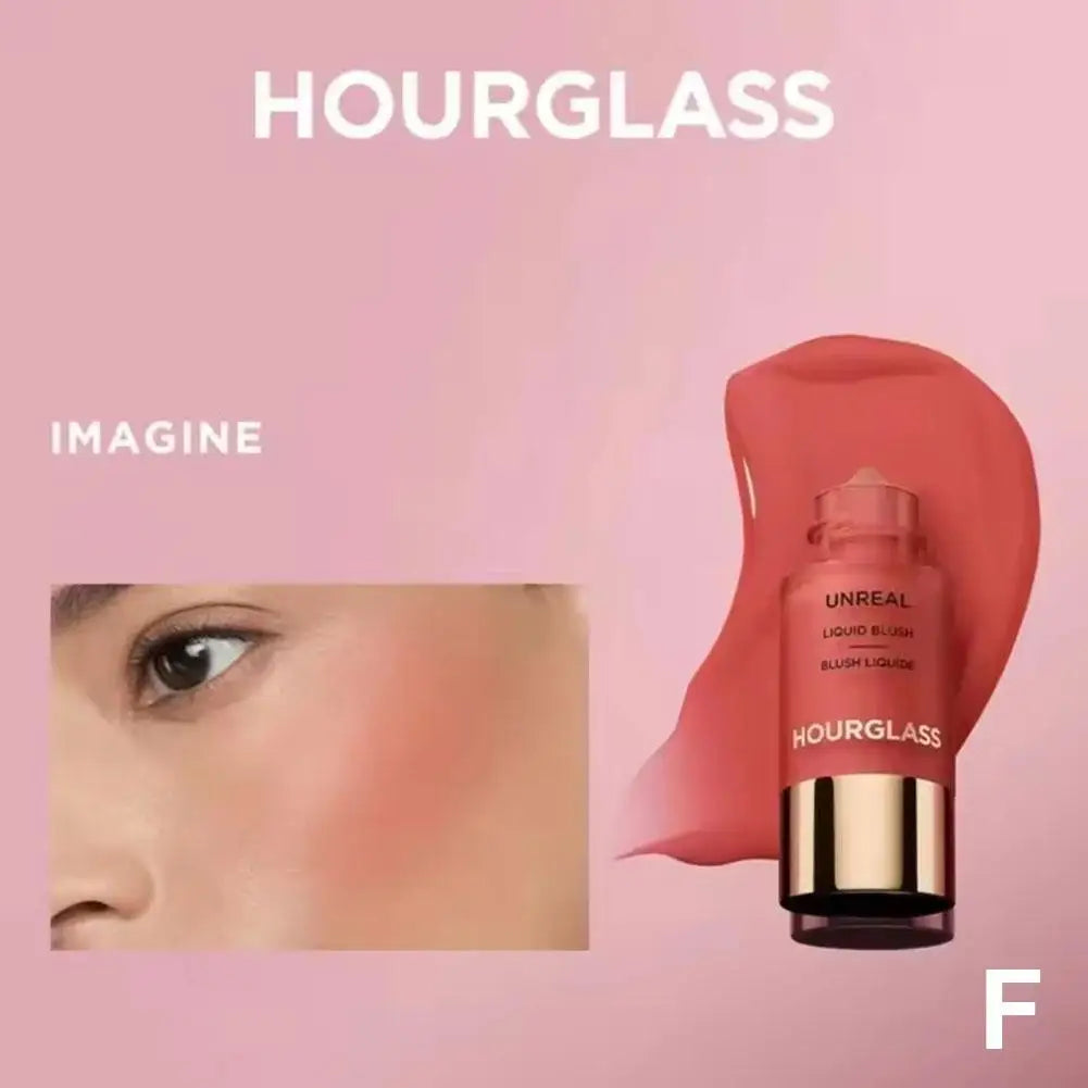 Blushimmer Lasting Natural Liquid Blush in multiple shades, featuring a matte, hourglass-shaped rouge stick with a Korean-inspired design.