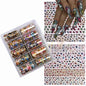Neon Jelly Animal Nail Foils by Blushimmer featuring water leopard print designs for DIY nail art transfer stickers and wraps.