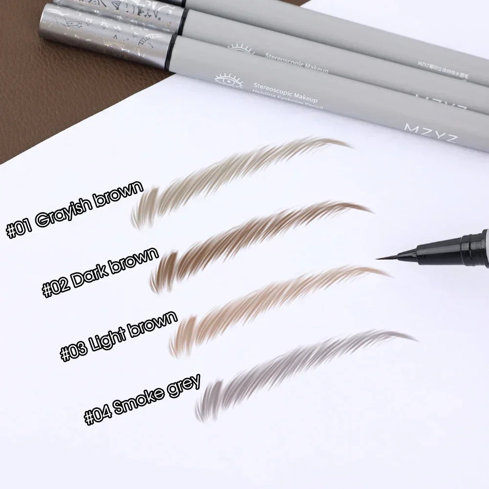 Blushimmer waterproof liquid eyebrow pencil with ultra-fine tip for natural-looking, long-lasting eyebrow tattoo makeup.