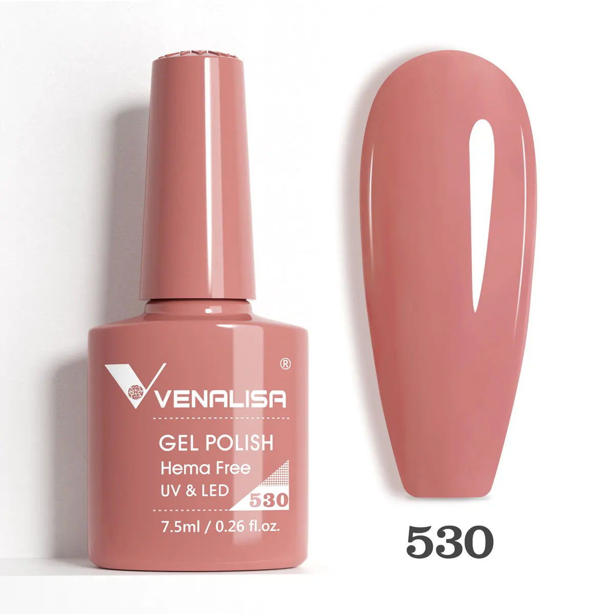 Blushimmer Venalisa HEMA TPO free glitter nail gel polish in pink nude, full coverage soak-off UV and LED French nail design