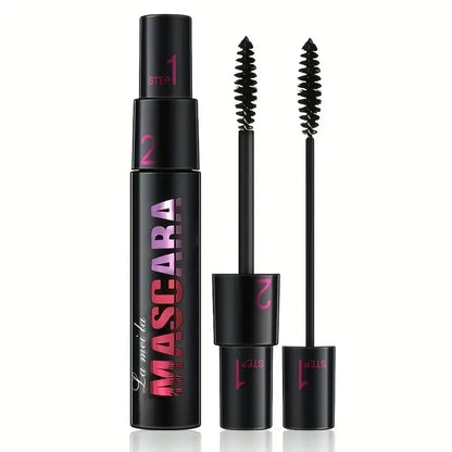 Black curled lashes mascara by Blushimmer with lengthening, volumizing, waterproof formula and quick-drying, natural-looking finish.