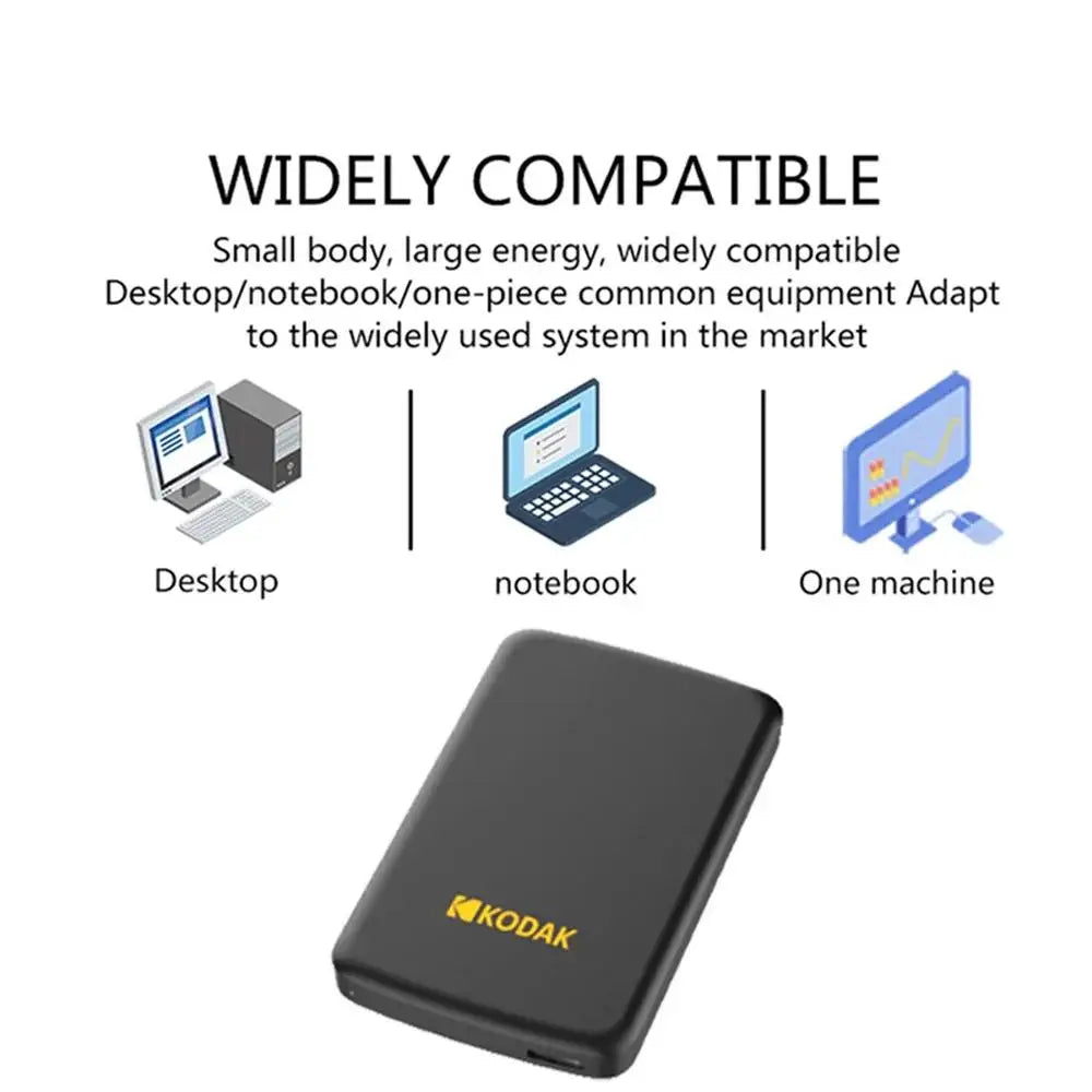 Kodak Portable External Hard Drive P150 500GB/1TB USB 3.0 External Hard Drive for Secure Storage and Backup Portable Storage