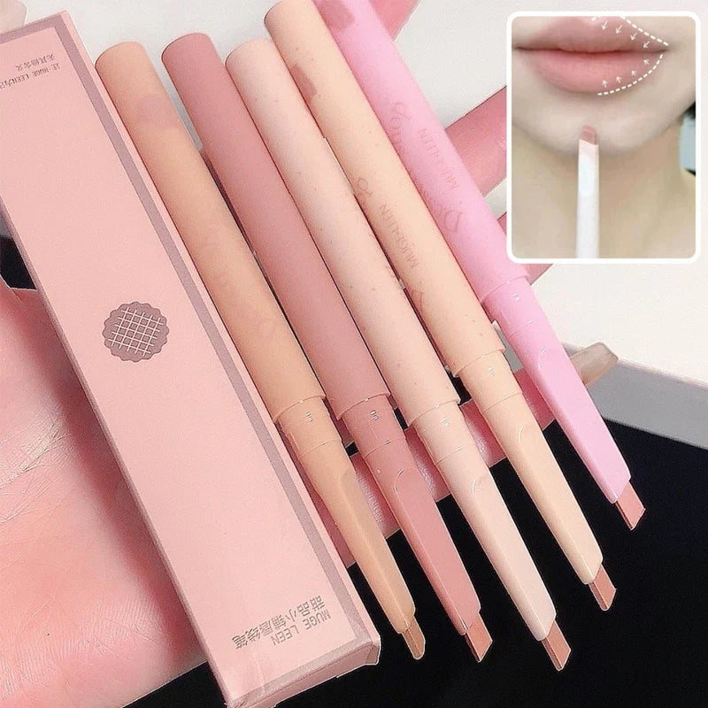 Blushimmer waterproof dessert lip liner pen with automatic rotating tip for precise, long-lasting lip outline and color.