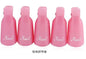 Set of 10 reusable gel nail polish remover cap clips by Blushimmer for finger and toe nail gel polish removal.