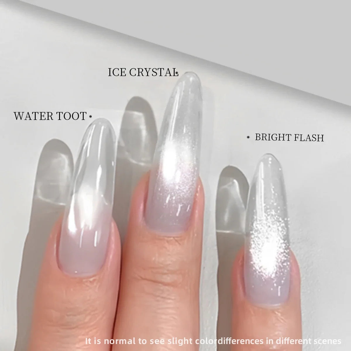 Blushimmer XEIJAYI 3pcs 15ml white cat's eye magnetic gel nail polish bottles with ultra shine and quick-dry UV/LED soak-off finish
