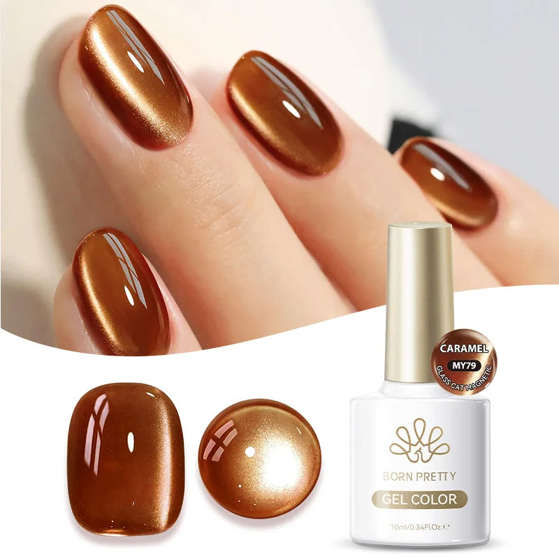 Blushimmer BORN PRETTY 117 Colors Cat Magnetic Gel Nail Polish 10ml with vibrant, full coverage semi-permanent varnish for gorgeous nails