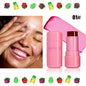 Blushimmer Milk Cooling Water Jelly Tint Lip and Cheek Stick showing a close-up of the pink tinted stick with packaging.
