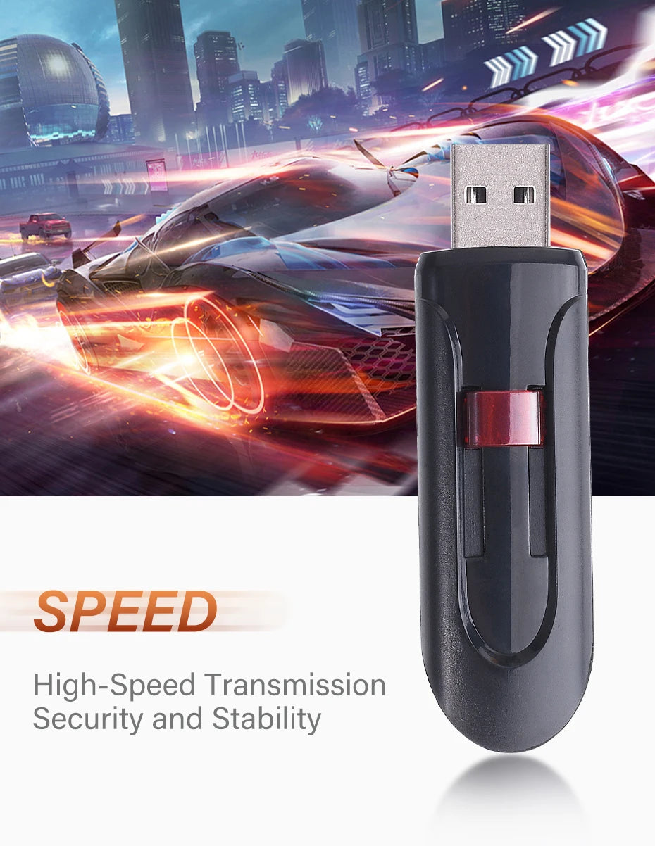 Plastic Pendrive Flash Drive 2.0 Red U Disk 128mb 4GB 16GB 32GB USB Pen Drives Key Ring Car/TV/Computer