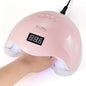 Blushimmer SUN5 UV LED Nail Lamp 48W with LCD display, automatic sensor, perfect for gel nail polish curing, professional nail dryer
