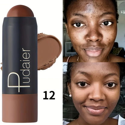 Blushimmer waterproof foundation and concealer stick, natural-looking, long-lasting, sweatproof, and easy to apply for flawless skin.