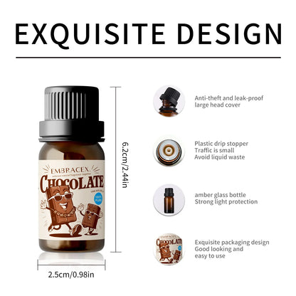 Blushimmer 10ml essential oils set featuring chocolate perfume and aromatherapy oils with sweet fragrance, ideal for women.