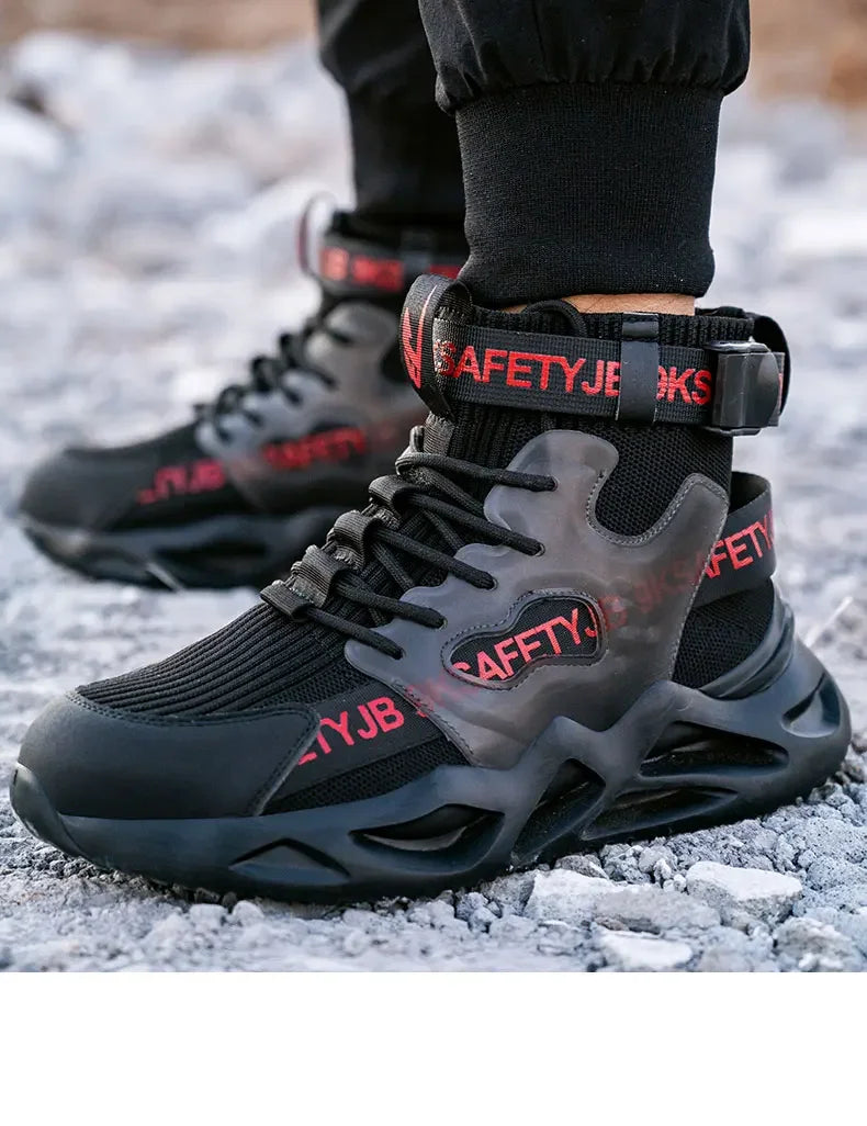 steel toe safety boots for men protective shoes industrial safety shoe woman light work shoes anti-puncture work safety sneakers