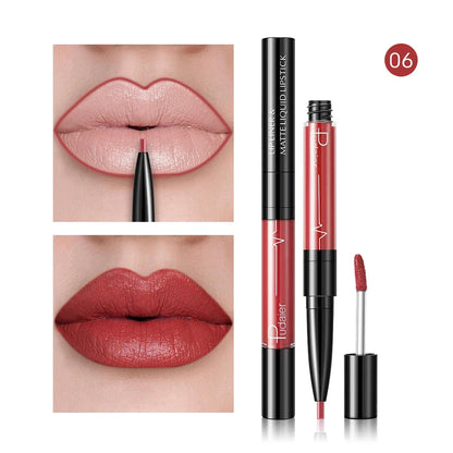 Blushimmer waterproof long-lasting lip liner pencil with high pigment, smooth matte finish, sweatproof, non-fading lip contour makeup