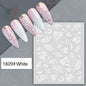 Black and white nail art stickers featuring sexy woman and girl designs for press-on nails, by Blushimmer.