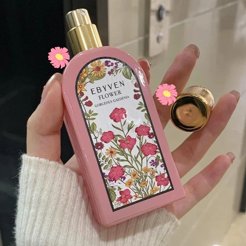 Blushimmer women’s perfume spray with long-lasting jasmine fragrance, featuring fresh, sexy scent in a sleek bottle.