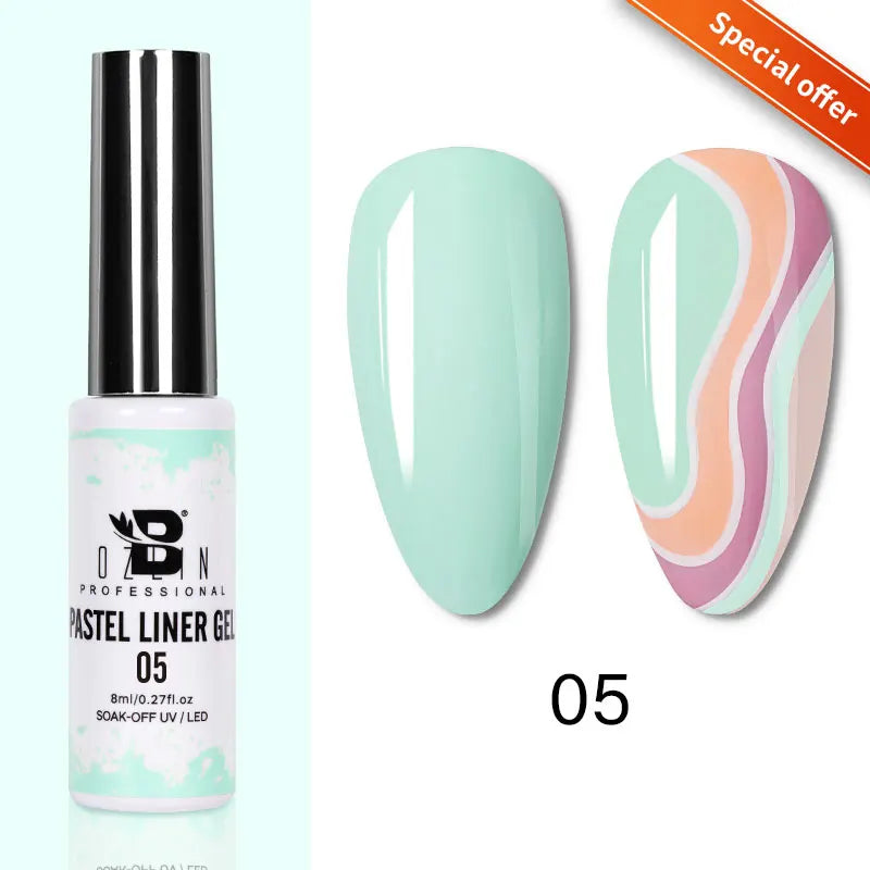Blushimmer metallic gel polish in gold and silver with chrome mirror finish, semi-permanent UV LED nail gel, super bright and reflective.