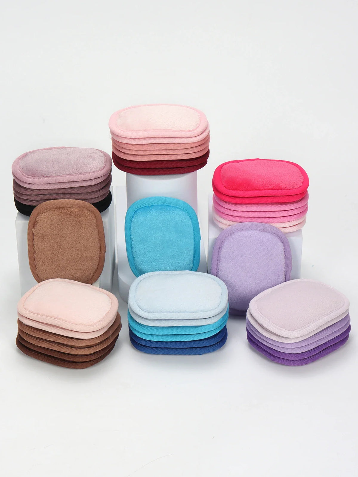 Blushimmer 810 Makeup Remover Wipes Gradient 7-pack, machine washable, reusable makeup removal cloths for all skin types