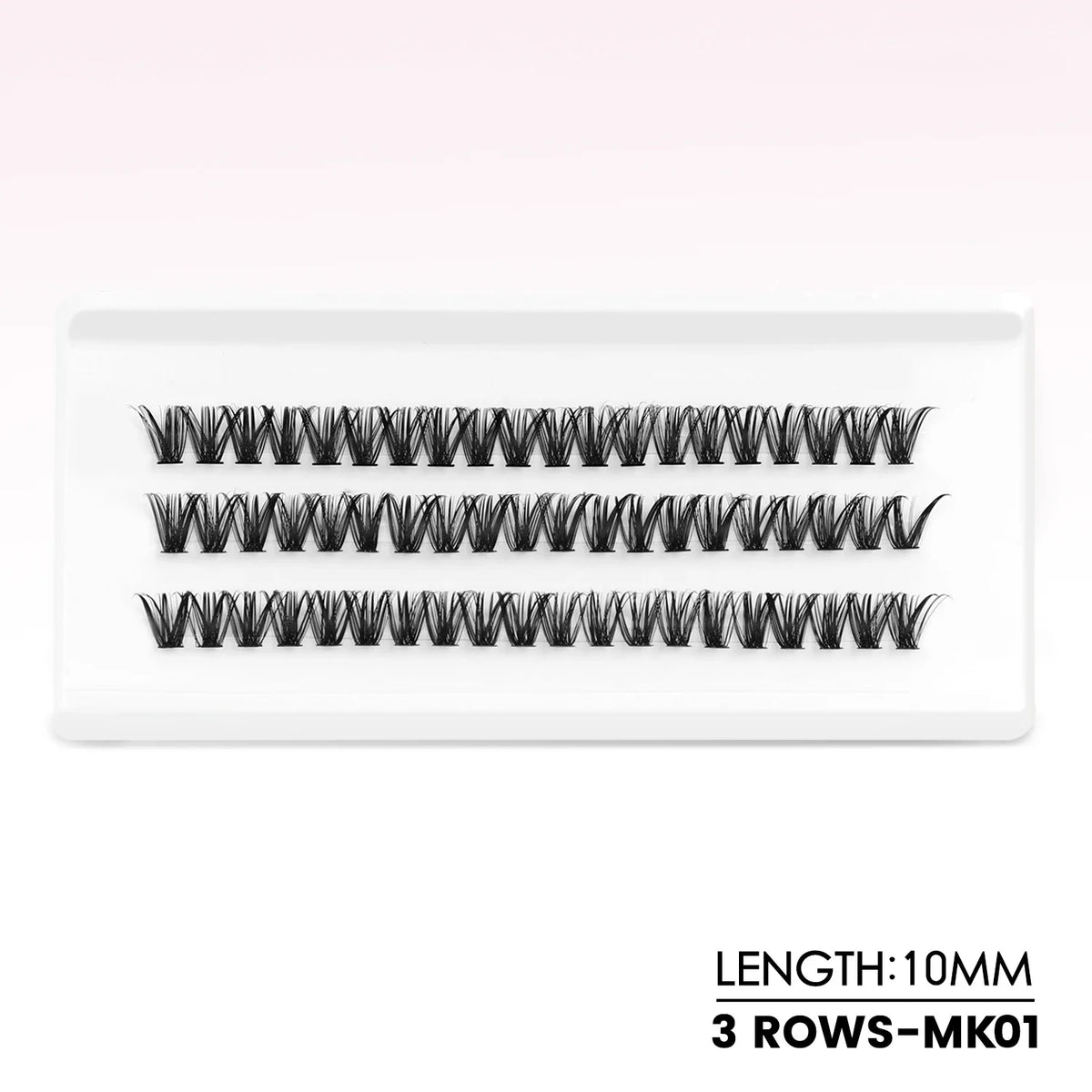Blushimmer WOSHEER eyelash clusters kit with faux mink lashes, lash bond, seal, and remover for DIY eyelash extensions.