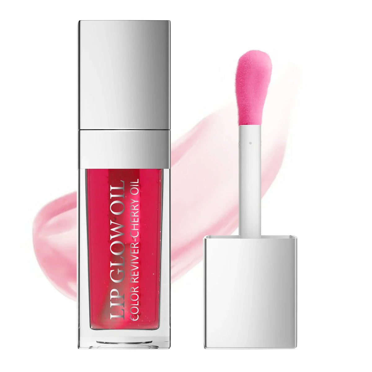 Blushimmer Crystal Jelly Lip Glow Oil in 8ml, featuring a clear, glossy finish and moisturizing, plumping lip care.